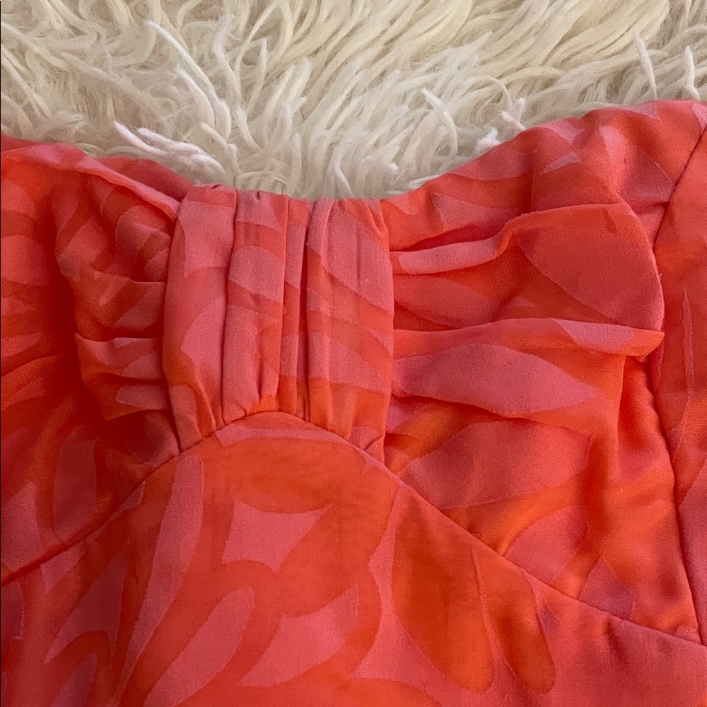 Lilly Pulitzer Orange Strapless Dress